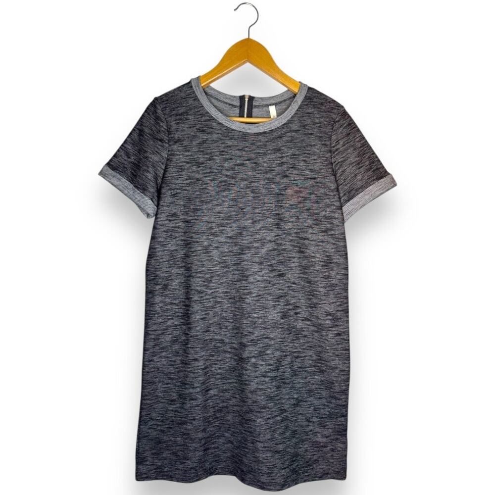 Gilli Stitch Fix Women's NWT Taneli Dress Short Sleeve Size M Marled Gray Black